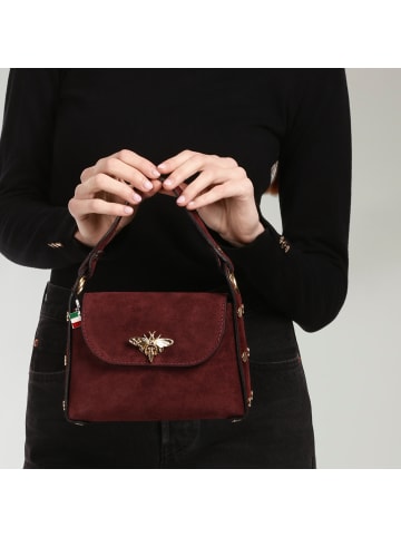 Florence Florence Umhängetasche Leder bordeauxrot ca. 19cm