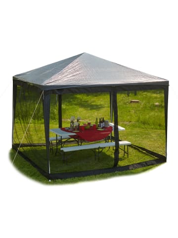 relaxdays Moskitonetz Pavillon in Schwarz - (B)300 x (T)300 cm