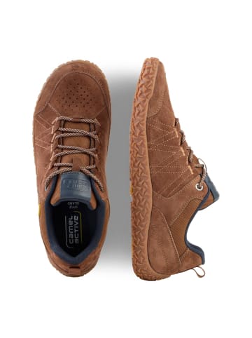 Camel Active Sneaker aus Nubukleder und Textil in Cognac