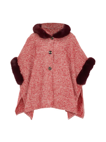 Usha Women Poncho in Rot