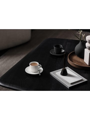 Villeroy & Boch Espressotasse mit Untertasse Manufacture Rock 60 ml / ø 12,1 cm in weiß