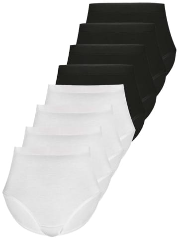 Sassa 8er Sparpack Slip Maxi in black white