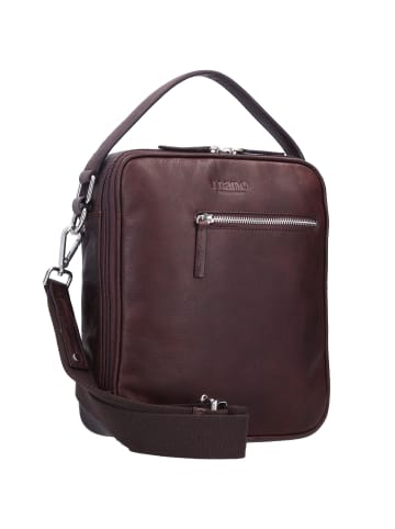 mano Don Pietro Handtasche Leder 25 cm dunkelbraun