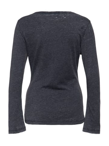 Queen Kerosin Queen Kerosin Langarmshirt Wild & Free in anthrazit