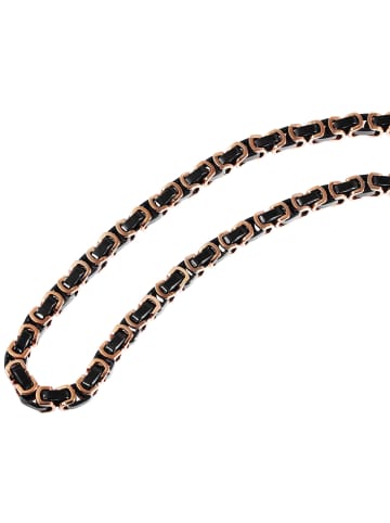 Adeliás Unisex Halskette – Königskette aus Edelstahl 60 cm in schwarz