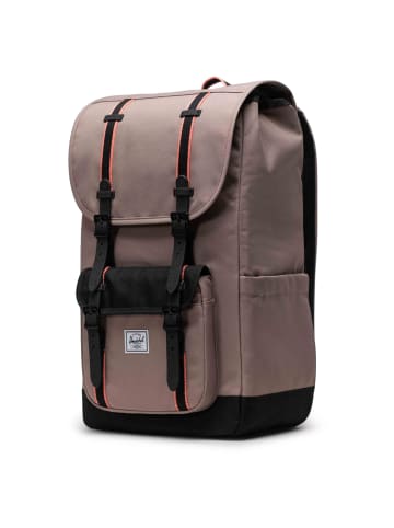 Herschel Little America - Rucksack 16" 49.5 cm in taupe gray/black/shell pink