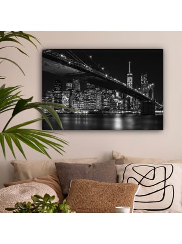 OnlyWow Leinwand Bilder Brooklyn Bridge