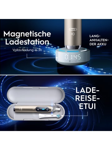 Oral-B Elektrische Zahnbürste "iO 10 + Reiseetui Eclipse" in Gold