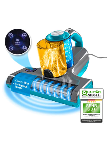 CLEANmaxx CLEANmaxx Milben-Handstaubsauger mit UV-C-Licht 450W grau/blau