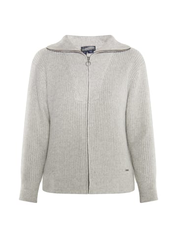 DreiMaster Vintage Damen Strickjacke in Grau Melange