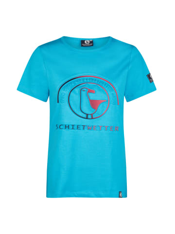 SCHIETWETTER T-Shirt "Mara", 3D-Print in azuro