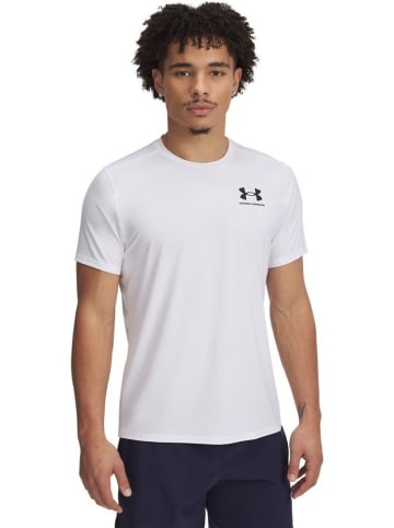 Under Armour Sportshirt "Heatgear Fitted T-Shirt" in Weiß