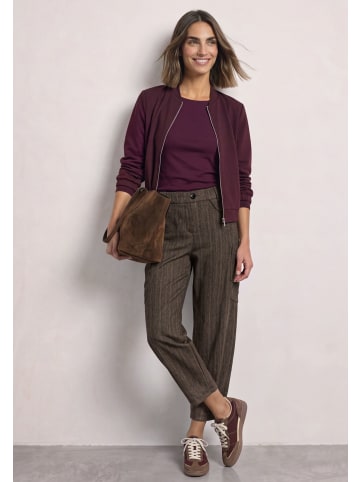 Street One Barrel Leg Hose mit aufgesetzten Taschen in Black Coffee