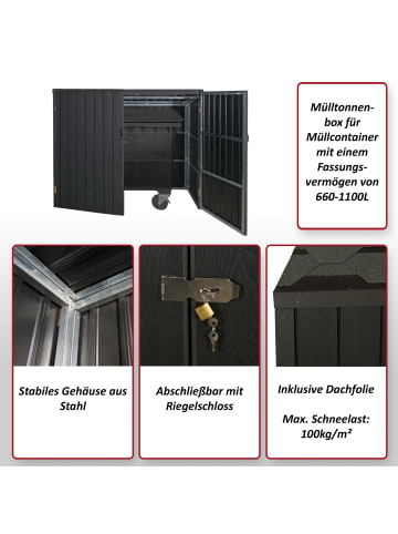 MCW Mülltonnenverkleidung J29, Braun