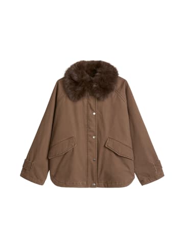 Marc O'Polo Twill-Outdoorjacke relaxed in Dark Walnut