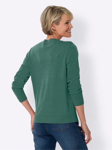 Sieh an! Langarm-Pullover in jade