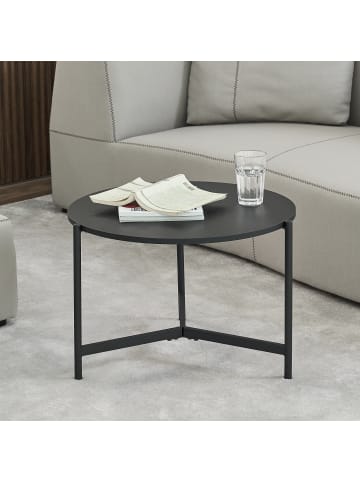 en.casa Couchtisch Køge in Schwarz (H)42cm (D)60cm