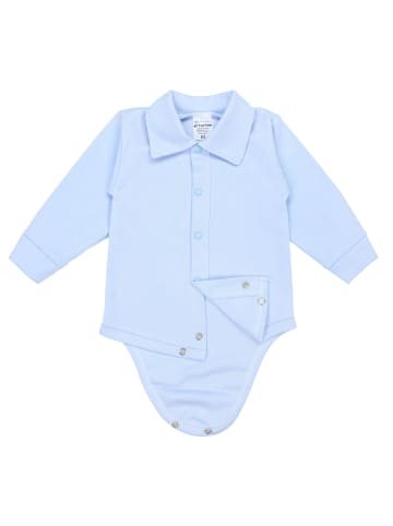 TupTam Baby Jungen Langarm Kurzarm Body mit Kragen in blau