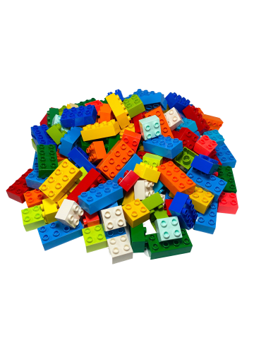 LEGO DUPLO® 2x2, 2x4 Bausteine 3437 3011 250x Teile - ab 18 Monaten in multicolored