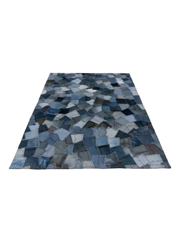 Teppich Boss Kurzflor Teppich Umut Denim 490 - Blau