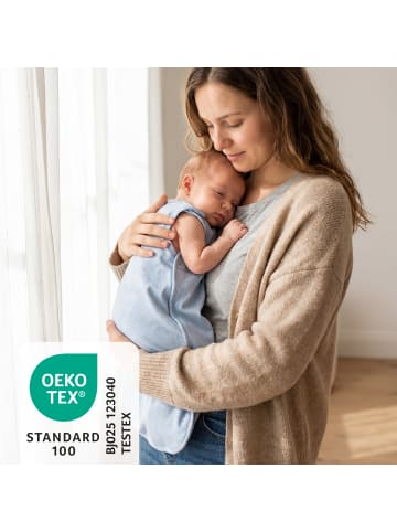 Schlummersack Babyschlafsack, 1.0 TOG in Blue Ice