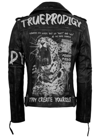 trueprodigy Lederjacke Russell in Schwarz