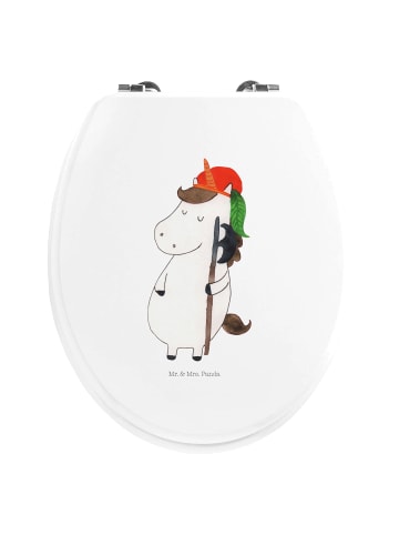 Mr. & Mrs. Panda Motiv WC Sitz Einhorn  ohne Spruch in Weiß