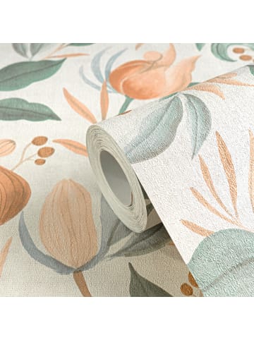 A.S. Création Tapete Botanical Dreams Creme-Orange
