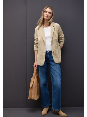 Street One Corduroy Blazer in Sanded Beige