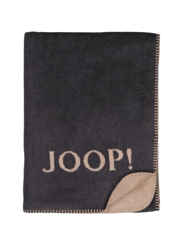 JOOP! JOOP! Wohndecken Uni-Doubleface Anthrazit-Karamell in Anthrazit-Karamell