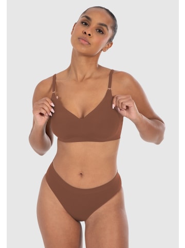 SMILODOX Bralette mit Cups Nysa in Braun