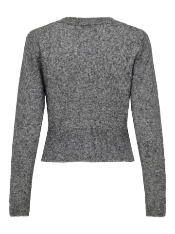 ONLY Strickjacke in Medium Grey Melange