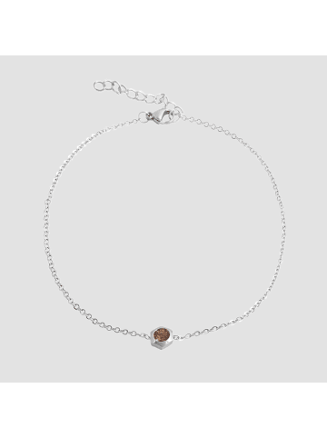 Adeliás Damen Anhänger aus Edelstahl in braun