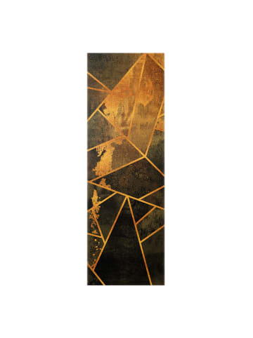 WALLART Leinwandbild Gold - Onyx mit Gold in Schwarz