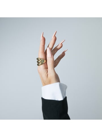 Luxenter Ring Ulayu mit 18 Karat  verstellbar Gelbgold-Ulayu gold