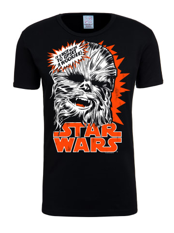 Logoshirt T-Shirt Chewbacca in schwarz
