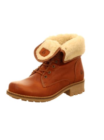 Bugatti Damenschnürrstiefel warm flach  in  Braun