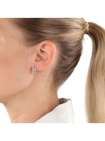 Amor Creolen Silber 925, rosévergoldet in Roségold