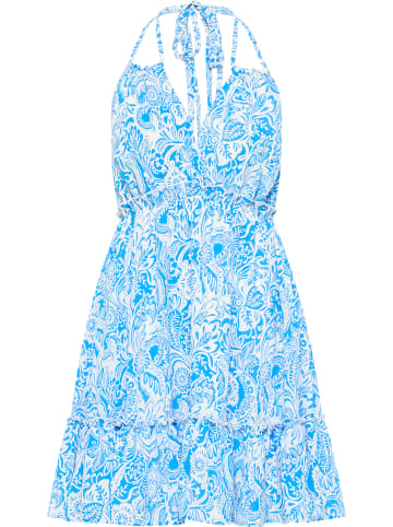 IZIA Sommerkleid in Blau Weiss