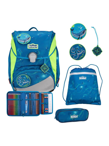 Scout Alpha Schulranzen-Set Deep Sea