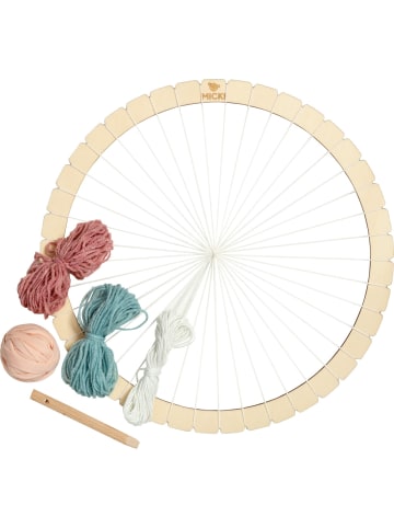 Micki Webrahmen Rund 21 cm in braun