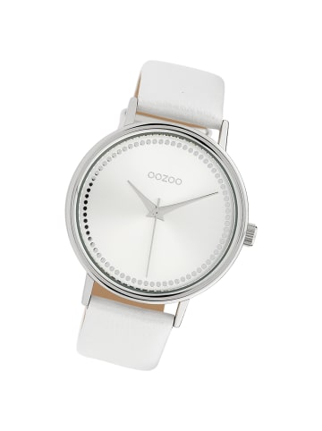 Oozoo Analog-Armbanduhr Oozoo Timepieces weiß groß (ca. 42mm)