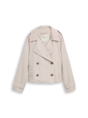 TOM TAILOR Denim Loose Fit Trenchcoat in Cloud Grey