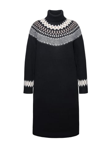 Ulla Popken Strickkleid in schwarz