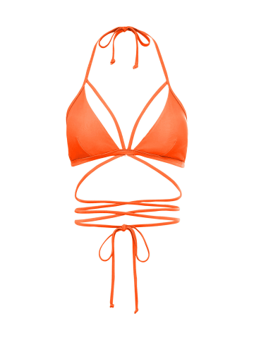 LSCN BY LASCANA Triangel-Bikini-Top in orangerot