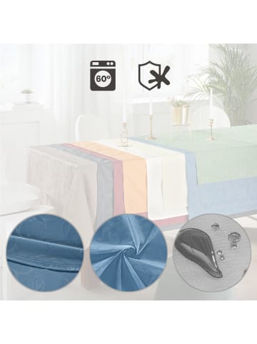 Erwin Müller Jacquard Tischdecke Greven in blau