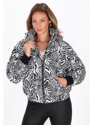 faina Women Jacket in black white