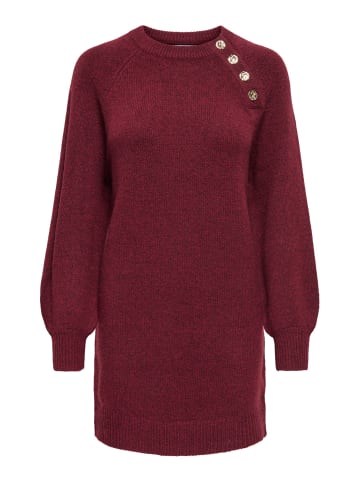 ONLY Strickkleid in Cabernet