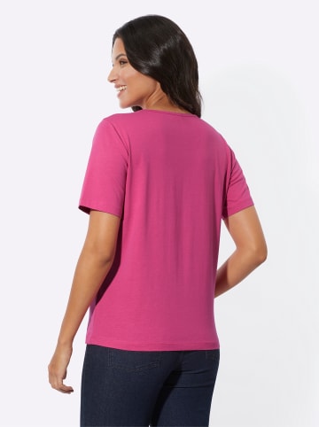 Sieh an! Kurzarmshirt in fuchsia