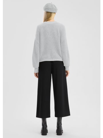 QS Strickjacke in 9400_grau meliert